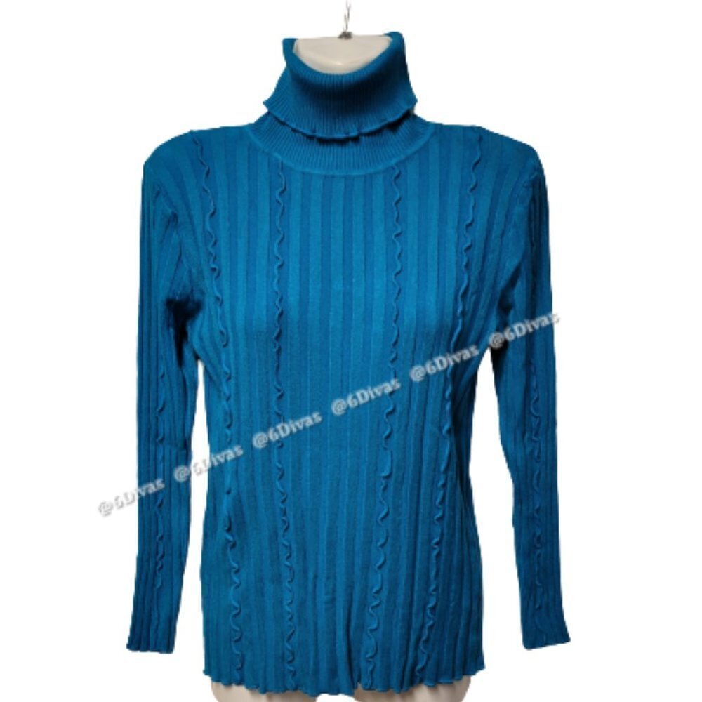 Blue Turtleneck - NWOT